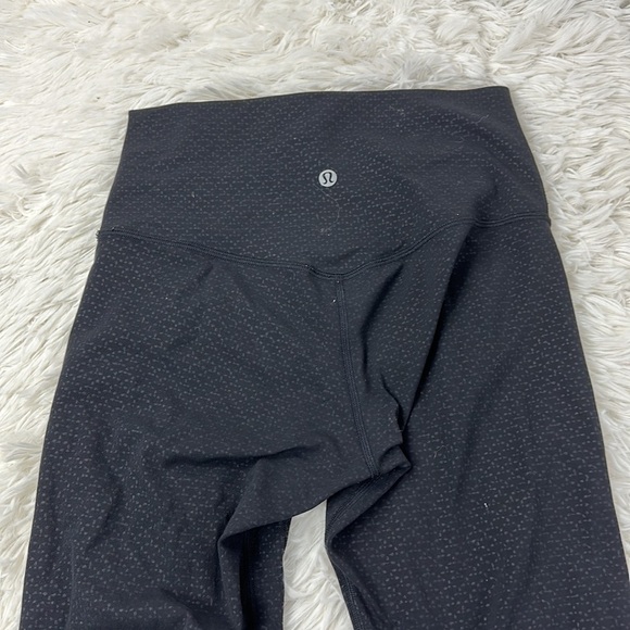Lululemon Align Crop *21" Monochromic Black Emboss - Picture 5 of 6